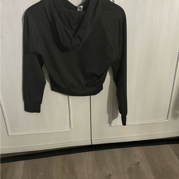 Long Sleeve Hoodie Gym Workout Top - Hooded Sweatshirt - Picture 2 of 4